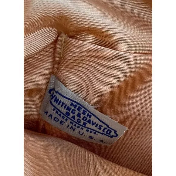 Whiting & Davis 1940's Vintage Gold Mesh Fringed Evening Handbag - Picture 4 of 9